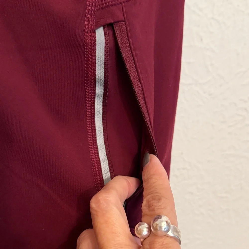 🏃‍♀️🏃‍♀️🏃‍♀️3 for 12$🏃‍♀️🏃‍♀️🏃‍♀️Members Mark Burgundy Athletic Leggings -XL